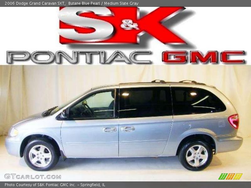 Butane Blue Pearl / Medium Slate Gray 2006 Dodge Grand Caravan SXT