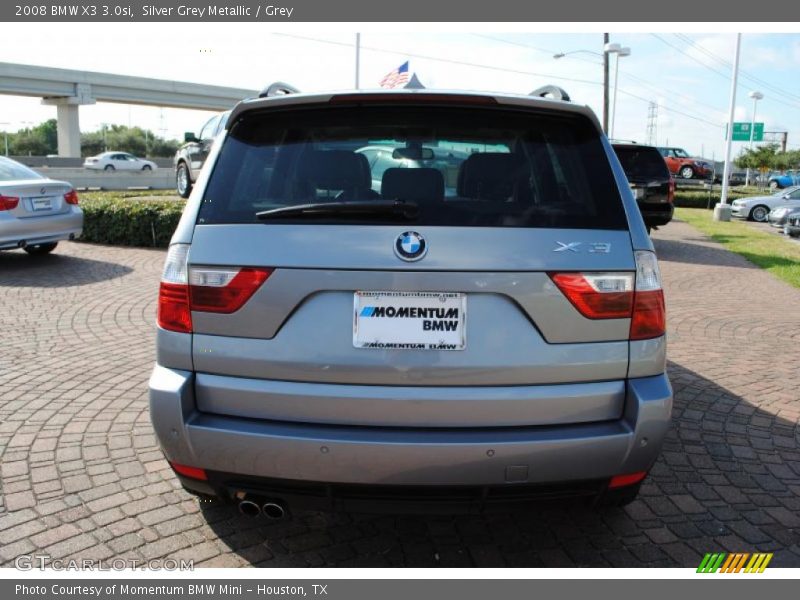 Silver Grey Metallic / Grey 2008 BMW X3 3.0si