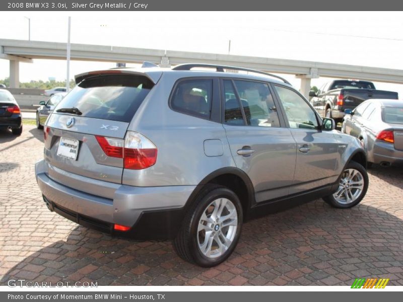 Silver Grey Metallic / Grey 2008 BMW X3 3.0si