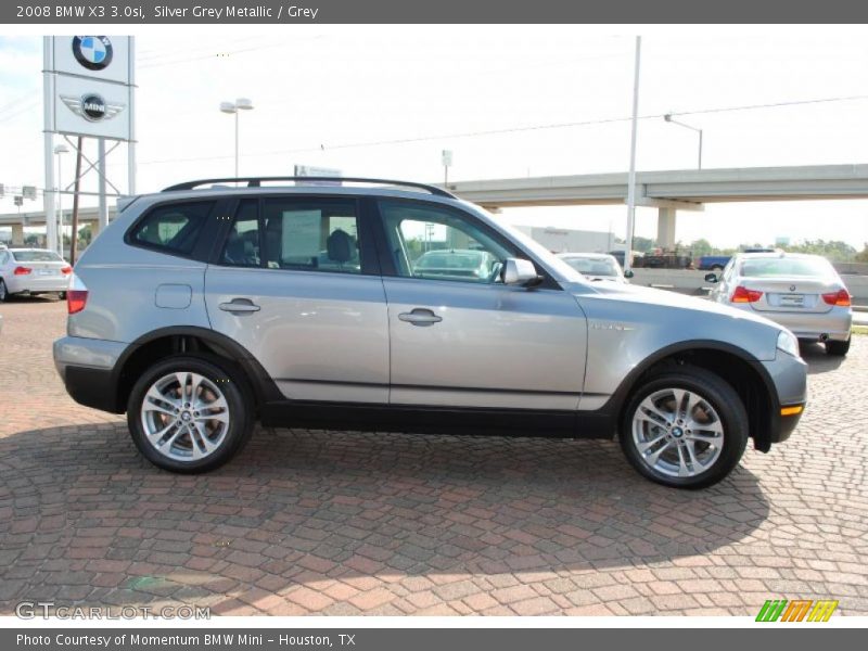 Silver Grey Metallic / Grey 2008 BMW X3 3.0si