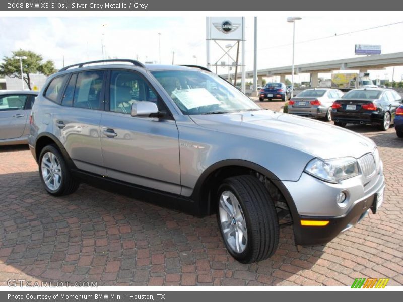 Silver Grey Metallic / Grey 2008 BMW X3 3.0si