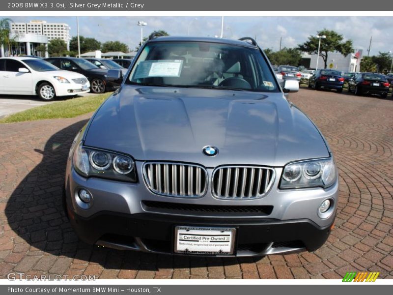 Silver Grey Metallic / Grey 2008 BMW X3 3.0si