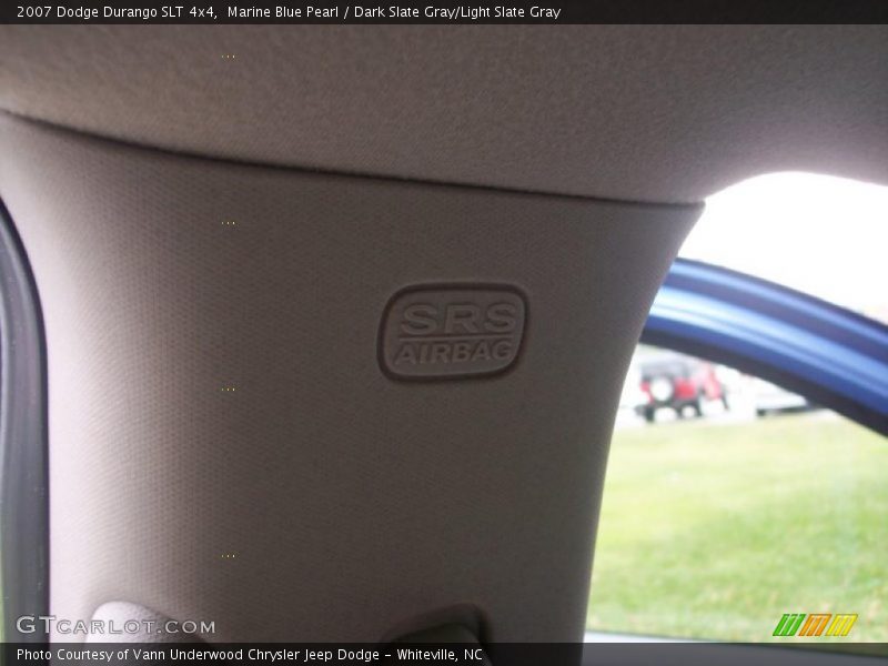 Marine Blue Pearl / Dark Slate Gray/Light Slate Gray 2007 Dodge Durango SLT 4x4