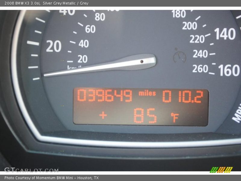 Silver Grey Metallic / Grey 2008 BMW X3 3.0si