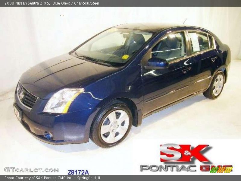 Blue Onyx / Charcoal/Steel 2008 Nissan Sentra 2.0 S