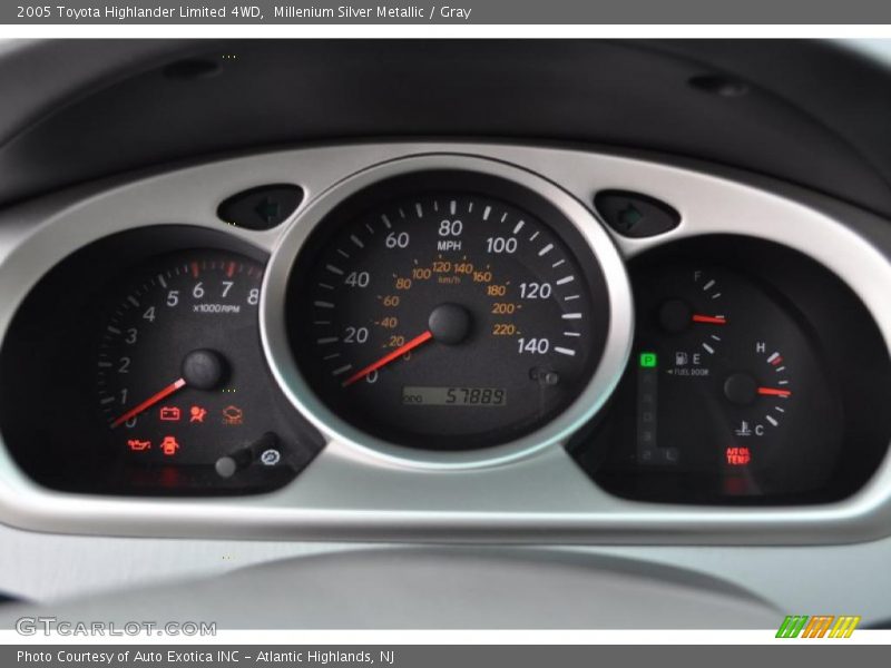 Millenium Silver Metallic / Gray 2005 Toyota Highlander Limited 4WD