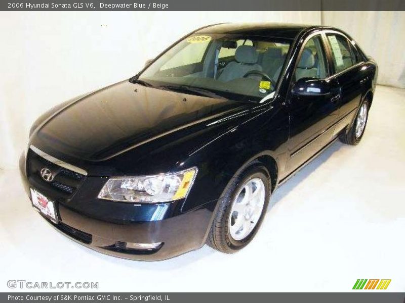 Deepwater Blue / Beige 2006 Hyundai Sonata GLS V6