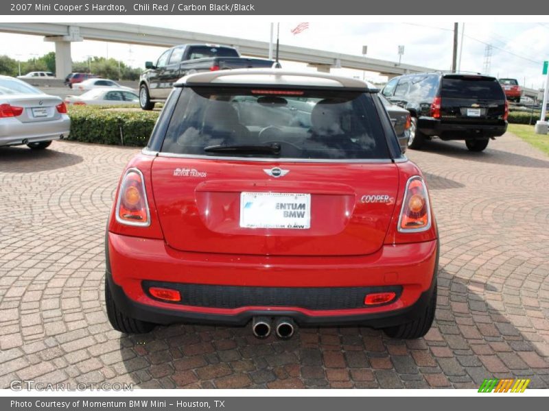 Chili Red / Carbon Black/Black 2007 Mini Cooper S Hardtop