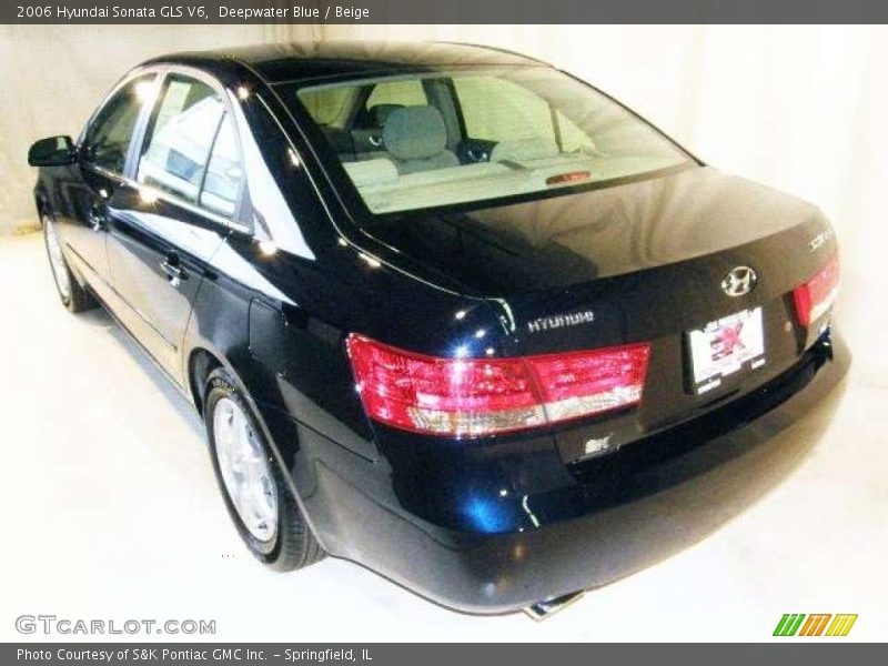 Deepwater Blue / Beige 2006 Hyundai Sonata GLS V6