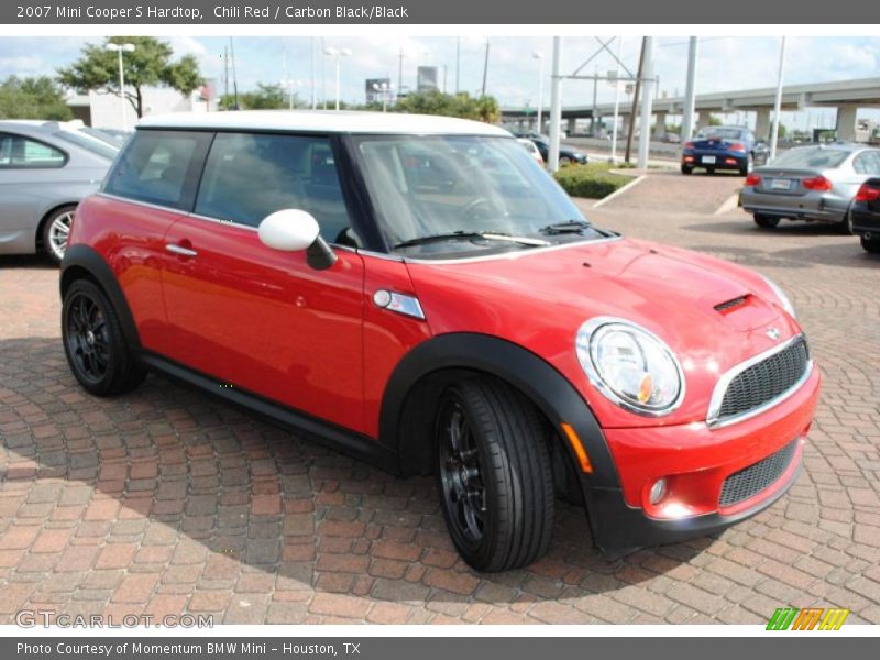 Chili Red / Carbon Black/Black 2007 Mini Cooper S Hardtop