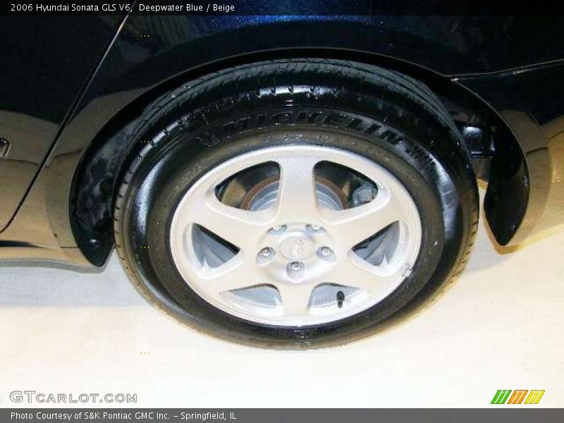 Deepwater Blue / Beige 2006 Hyundai Sonata GLS V6