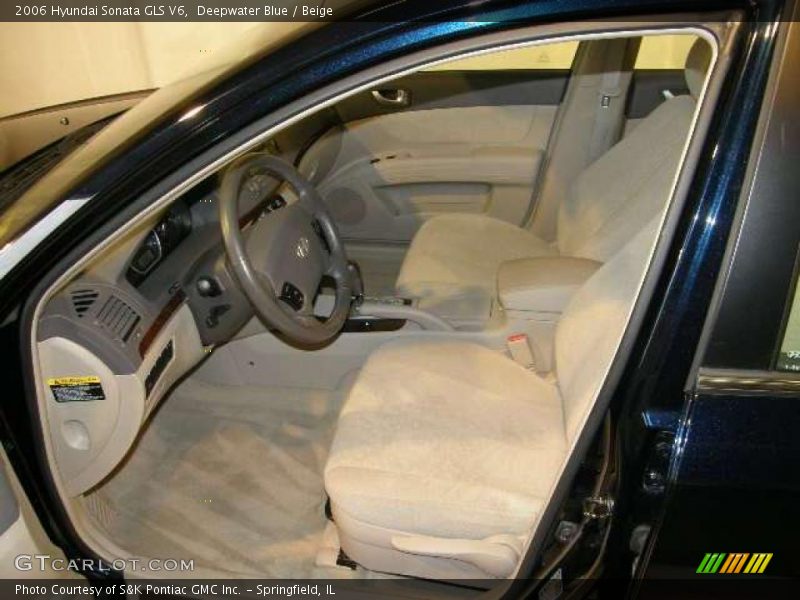 Deepwater Blue / Beige 2006 Hyundai Sonata GLS V6