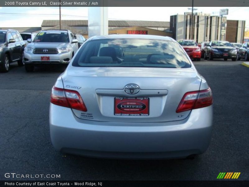 Classic Silver Metallic / Ash 2008 Toyota Camry LE