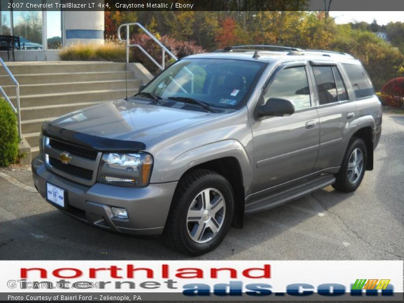 Graystone Metallic / Ebony 2007 Chevrolet TrailBlazer LT 4x4