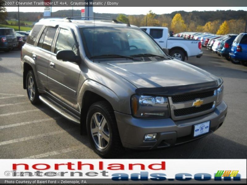 Graystone Metallic / Ebony 2007 Chevrolet TrailBlazer LT 4x4