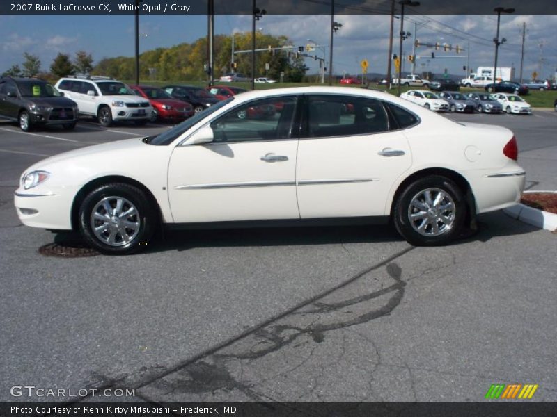 White Opal / Gray 2007 Buick LaCrosse CX