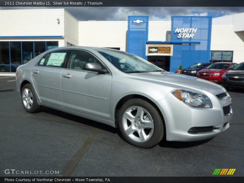 Silver Ice Metallic / Titanium 2011 Chevrolet Malibu LS