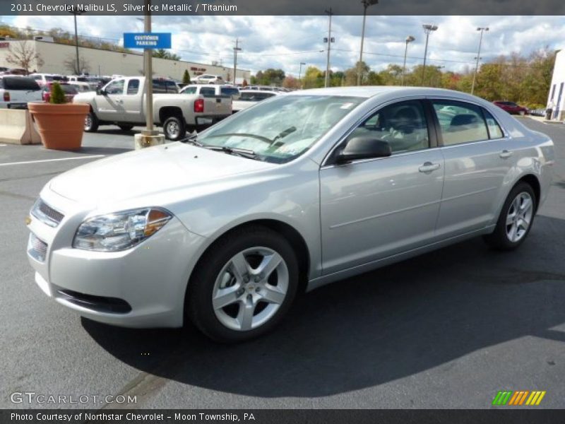 Silver Ice Metallic / Titanium 2011 Chevrolet Malibu LS