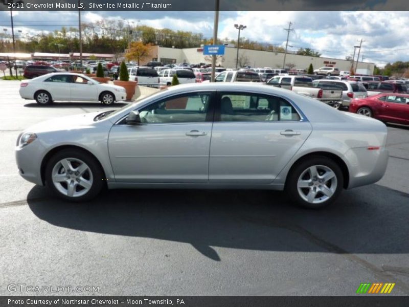 Silver Ice Metallic / Titanium 2011 Chevrolet Malibu LS