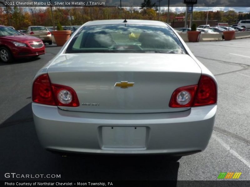 Silver Ice Metallic / Titanium 2011 Chevrolet Malibu LS