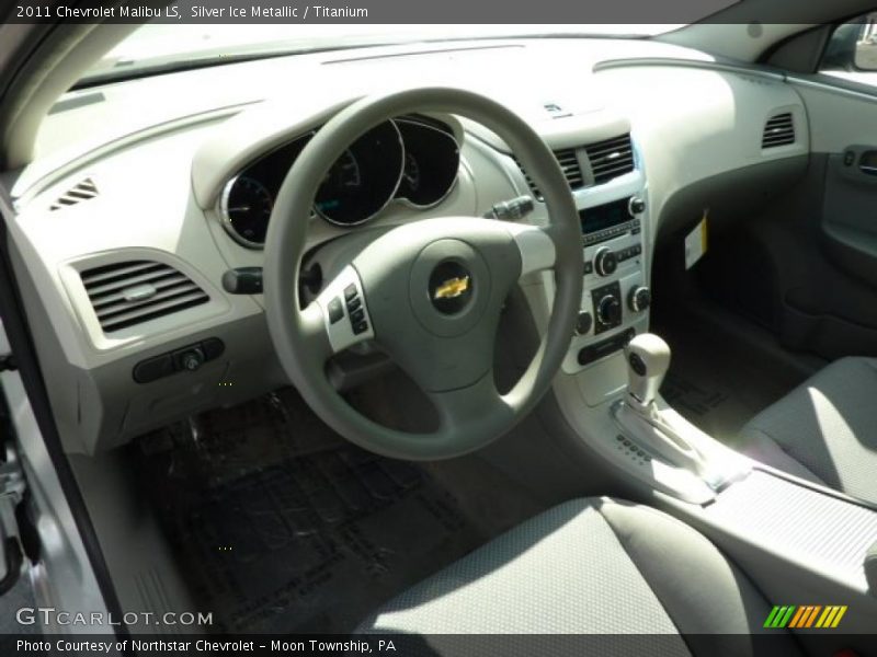 Silver Ice Metallic / Titanium 2011 Chevrolet Malibu LS