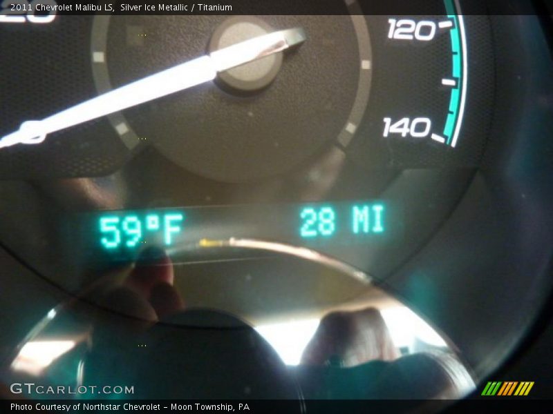 Silver Ice Metallic / Titanium 2011 Chevrolet Malibu LS