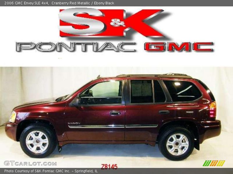 Cranberry Red Metallic / Ebony Black 2006 GMC Envoy SLE 4x4