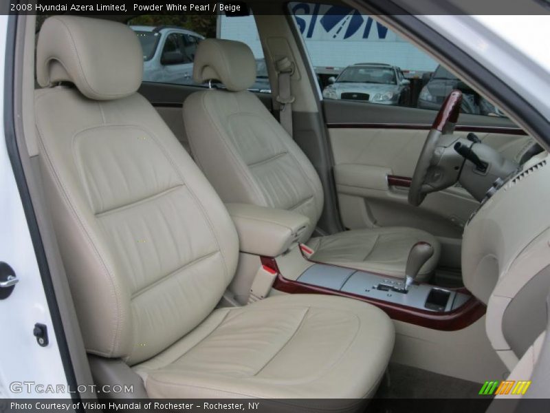 Powder White Pearl / Beige 2008 Hyundai Azera Limited