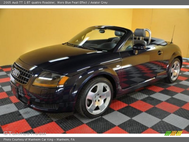 Moro Blue Pearl Effect / Aviator Grey 2005 Audi TT 1.8T quattro Roadster