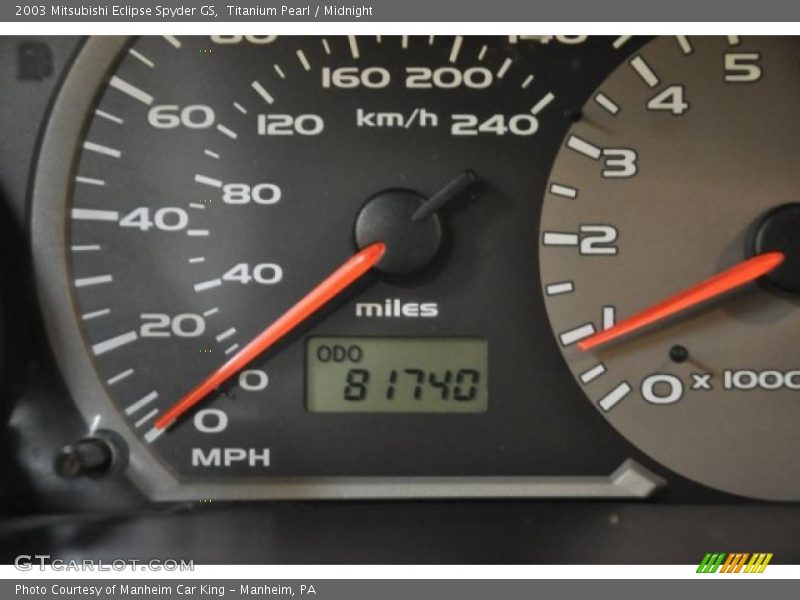 Titanium Pearl / Midnight 2003 Mitsubishi Eclipse Spyder GS