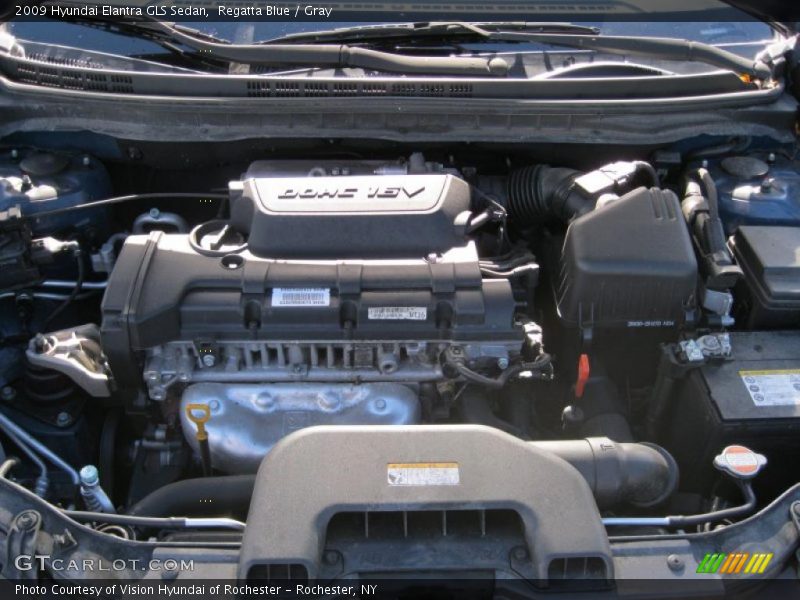 Regatta Blue / Gray 2009 Hyundai Elantra GLS Sedan
