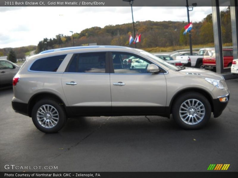 Gold Mist Metallic / Ebony/Ebony 2011 Buick Enclave CX