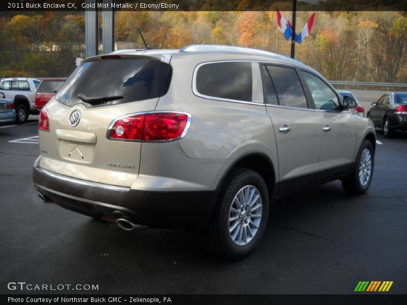 Gold Mist Metallic / Ebony/Ebony 2011 Buick Enclave CX