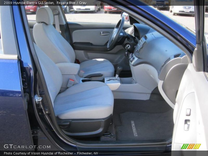 Regatta Blue / Gray 2009 Hyundai Elantra GLS Sedan