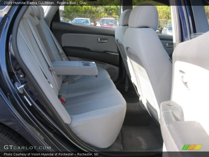 Regatta Blue / Gray 2009 Hyundai Elantra GLS Sedan