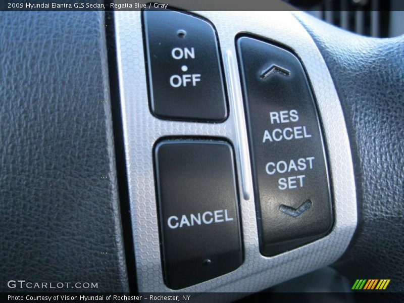 Regatta Blue / Gray 2009 Hyundai Elantra GLS Sedan