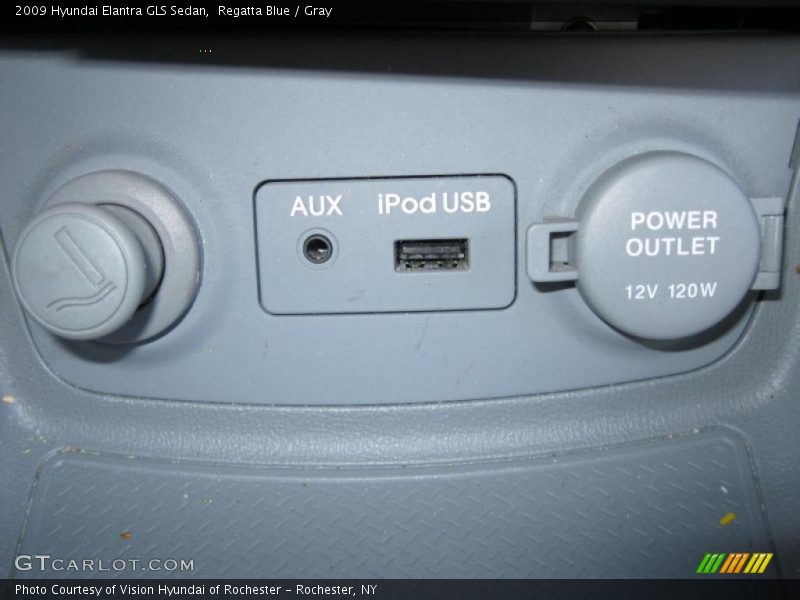 Regatta Blue / Gray 2009 Hyundai Elantra GLS Sedan