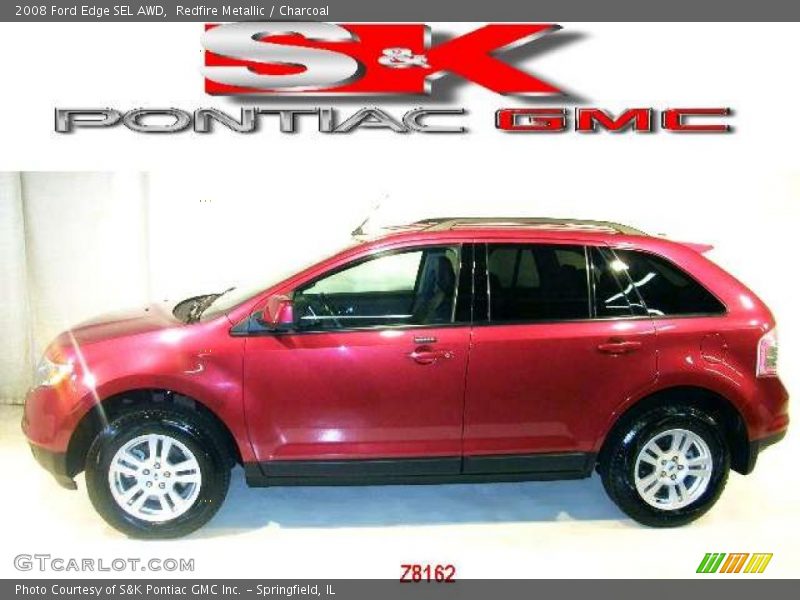 Redfire Metallic / Charcoal 2008 Ford Edge SEL AWD