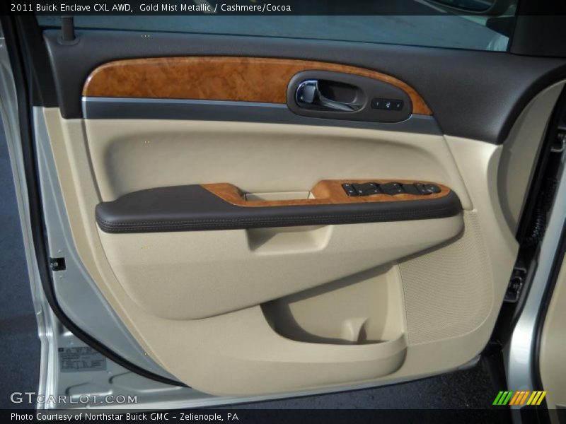 Gold Mist Metallic / Cashmere/Cocoa 2011 Buick Enclave CXL AWD