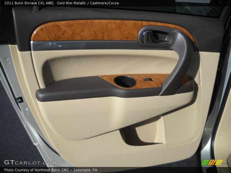 Gold Mist Metallic / Cashmere/Cocoa 2011 Buick Enclave CXL AWD
