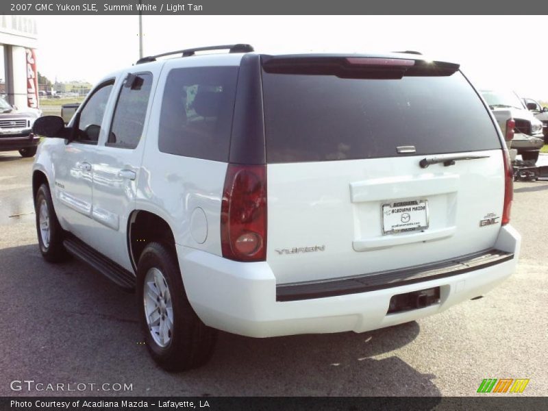 Summit White / Light Tan 2007 GMC Yukon SLE