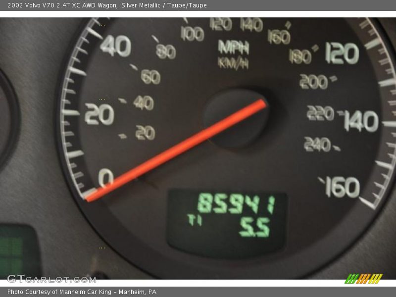 Silver Metallic / Taupe/Taupe 2002 Volvo V70 2.4T XC AWD Wagon