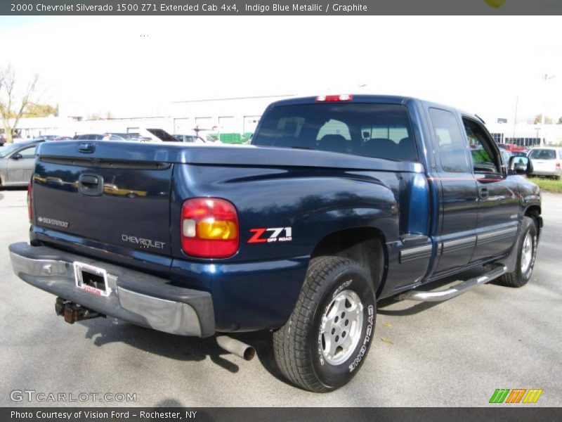 Indigo Blue Metallic / Graphite 2000 Chevrolet Silverado 1500 Z71 Extended Cab 4x4