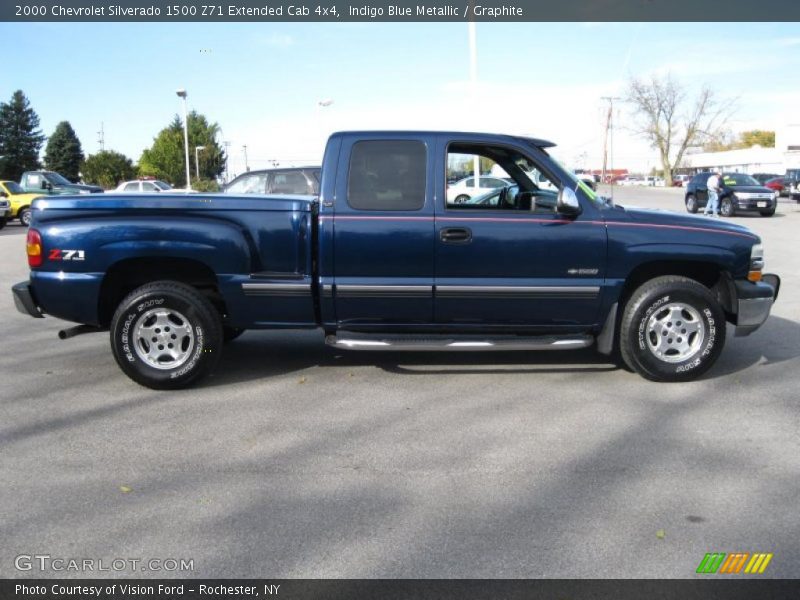 Indigo Blue Metallic / Graphite 2000 Chevrolet Silverado 1500 Z71 Extended Cab 4x4