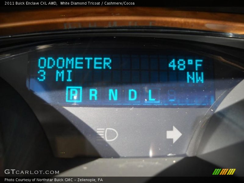 White Diamond Tricoat / Cashmere/Cocoa 2011 Buick Enclave CXL AWD