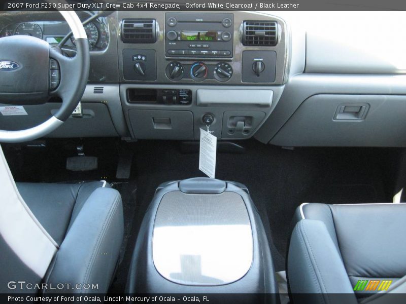Oxford White Clearcoat / Black Leather 2007 Ford F250 Super Duty XLT Crew Cab 4x4 Renegade