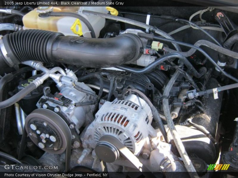 Black Clearcoat / Medium Slate Gray 2005 Jeep Liberty Limited 4x4