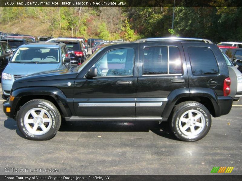 Black Clearcoat / Medium Slate Gray 2005 Jeep Liberty Limited 4x4