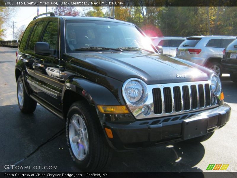 Black Clearcoat / Medium Slate Gray 2005 Jeep Liberty Limited 4x4