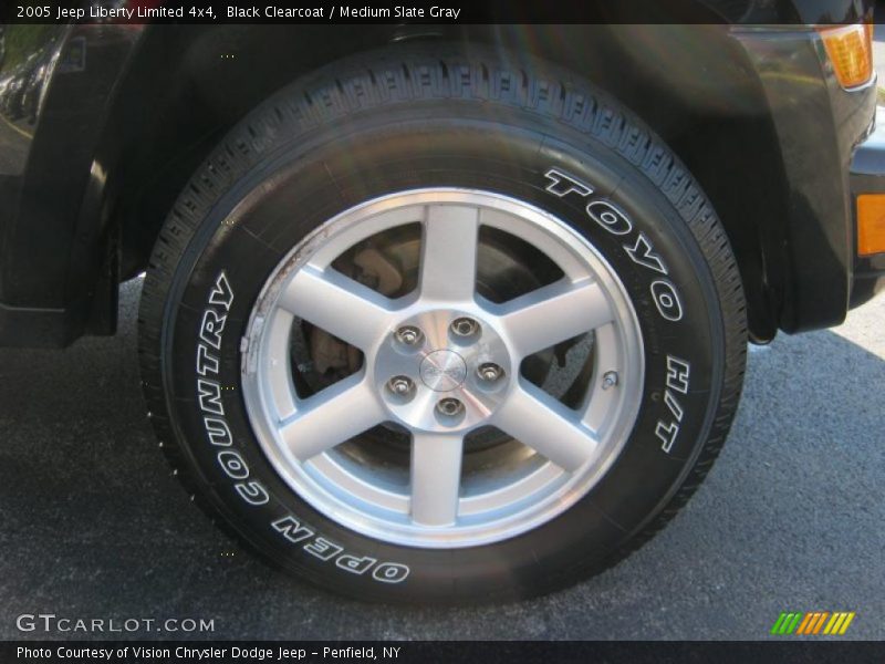 Black Clearcoat / Medium Slate Gray 2005 Jeep Liberty Limited 4x4